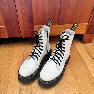 Dr. Martens Women's White Combat Boots